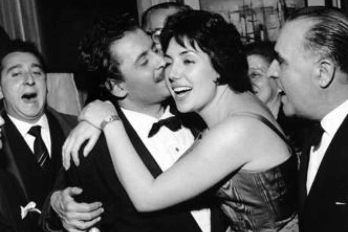 Franca Gandolfi col marito Mimmo Modugno nel 1959