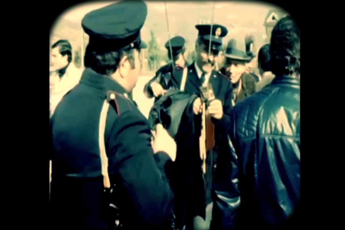 carabinieri sul luogo della tragedia