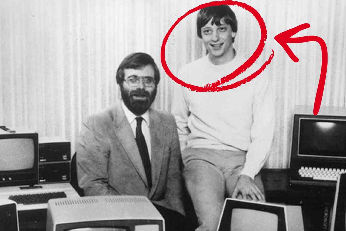 Paul Allen e nel cerchio Bill Gates