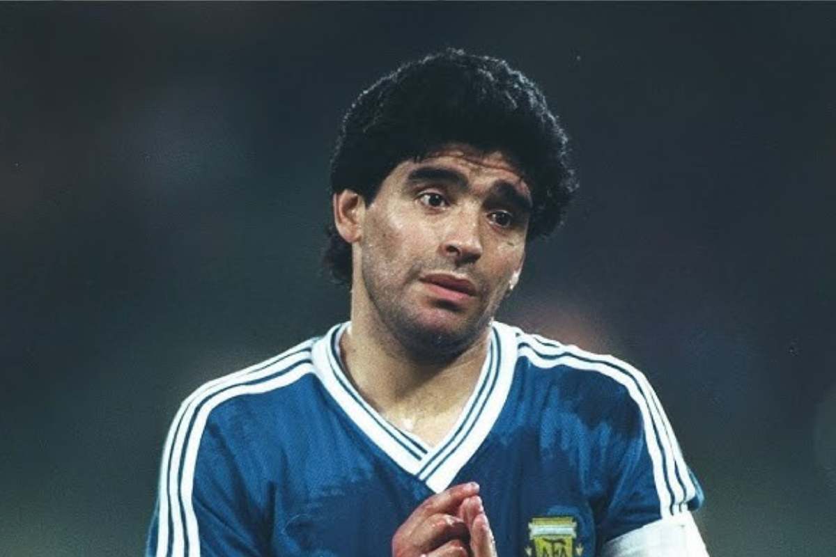 immagine iconica di maradona